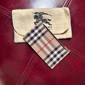 COPY - Burberry Somerset Vintage Check & Grainy Leather Wallet
